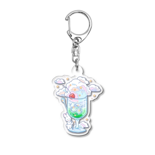 もくもくメロンソーダ Acrylic Key Chain
