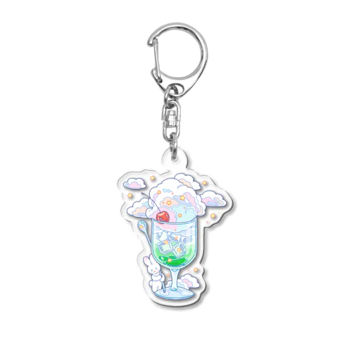 もくもくメロンソーダ Acrylic Key Chain