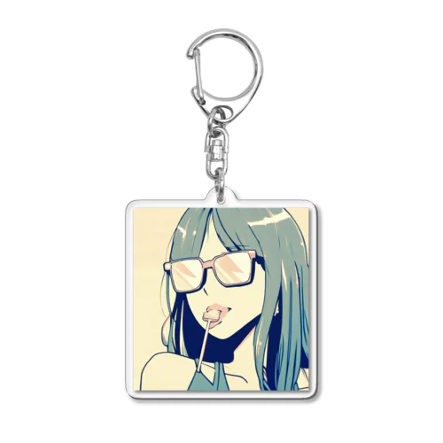 女性　キュート Acrylic Key Chain