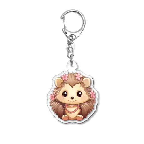 可愛いハリネズミ Acrylic Key Chain