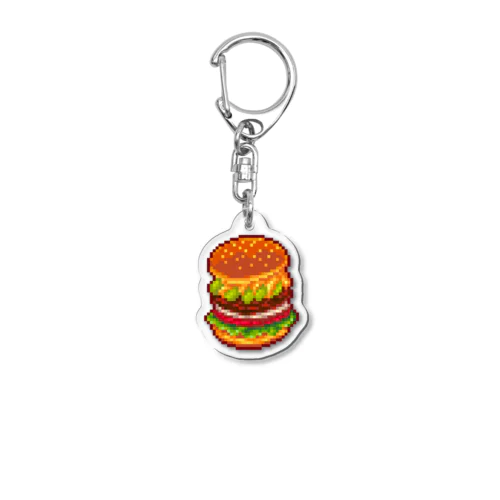 AVOCADO LETTUCE TOMATO CHEESE BURGER Acrylic Key Chain