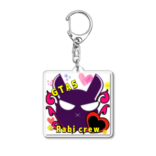 GTA5 Rabi crew エンブレム Acrylic Key Chain