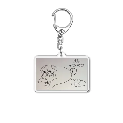 パグ Acrylic Key Chain