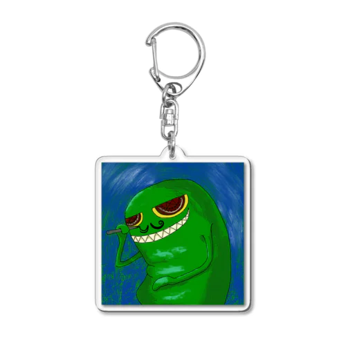 隅暗さん　髭を描く Acrylic Key Chain