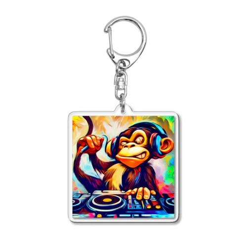 DJさるくん Acrylic Key Chain