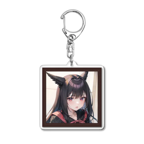 美少女ねこ Acrylic Key Chain