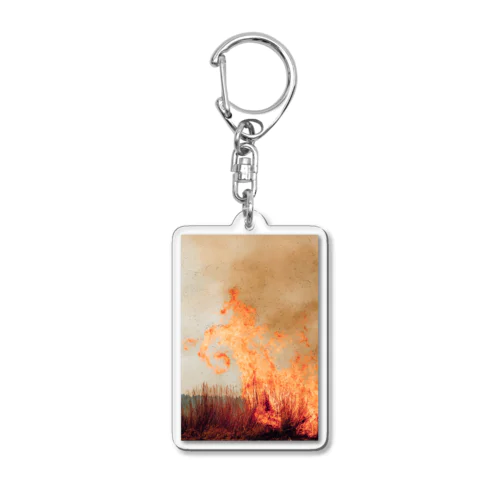 Fire Acrylic Key Chain