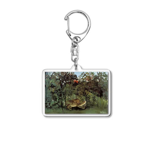 飢えたライオン / The Hungry Lion Throws Itself on the Antelope Acrylic Key Chain