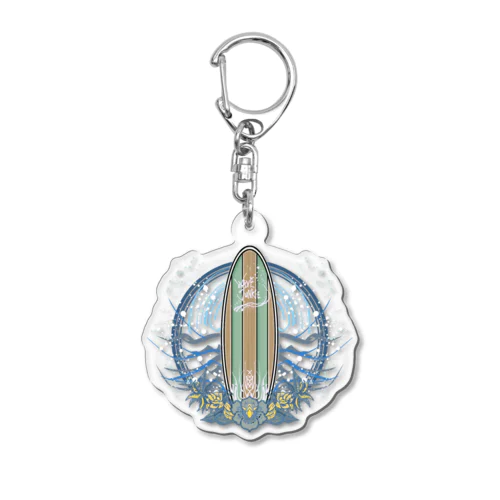 #Wave Junkie 01 Acrylic Key Chain