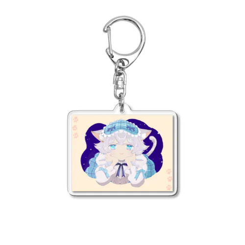 猫田ぬぬのグッズです Acrylic Key Chain