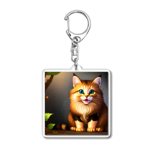 かわいい猫のイラストグッズ Acrylic Key Chain