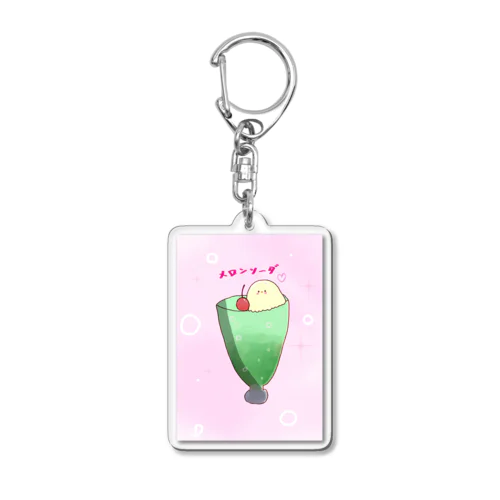 m.ko.chanのメロンソーダ Acrylic Key Chain