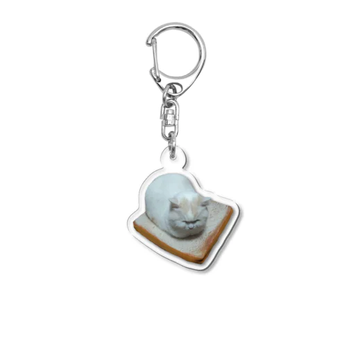 食パンねこ Acrylic Key Chain