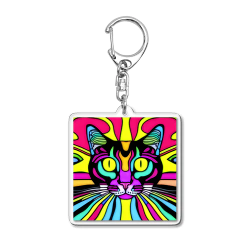 奇妙な猫 Acrylic Key Chain