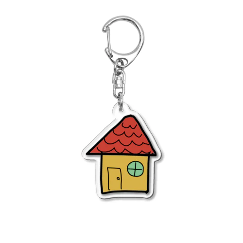 赤い屋根のおうち Acrylic Key Chain