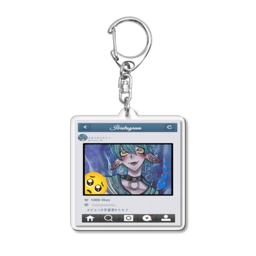 エルフのイケメンくん Acrylic Key Chain