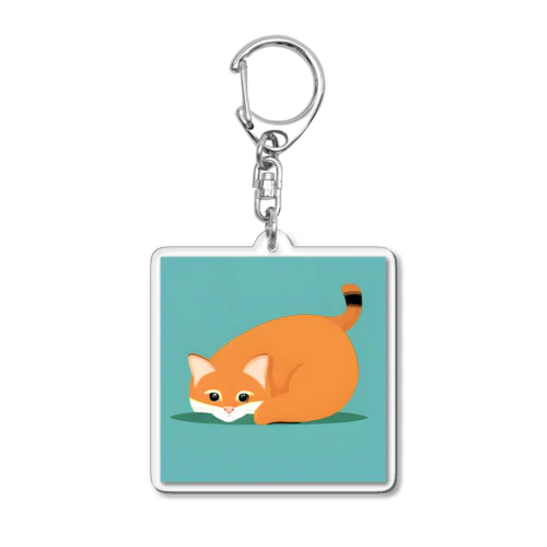 かわにゃん Acrylic Key Chain