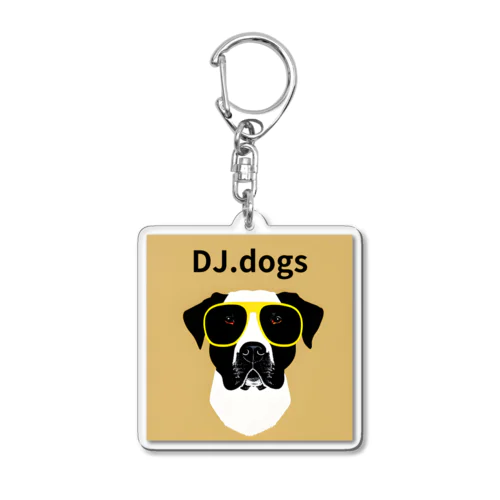 DJ.dogs dogs 7 Acrylic Key Chain