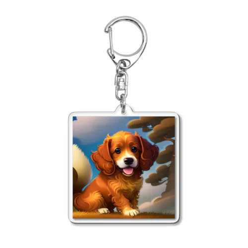 かわいい犬のグッズ Acrylic Key Chain