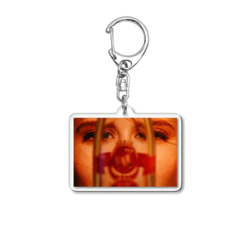 sad smile Acrylic Key Chain