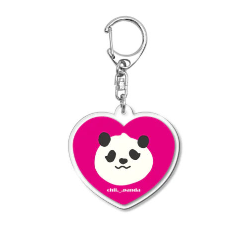 ぴこんちゃんハート　ぴんく Acrylic Key Chain