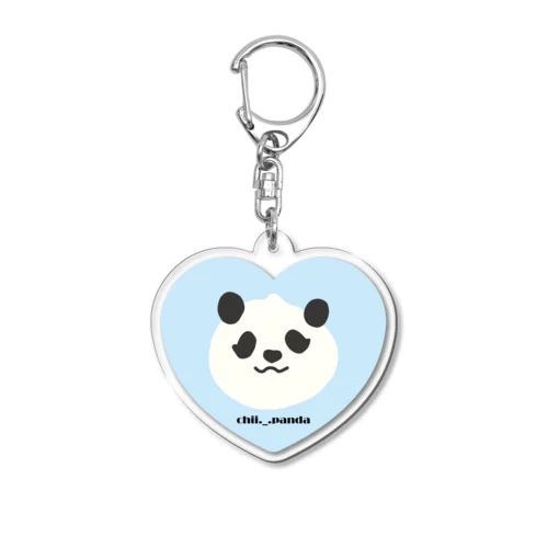 ぴこんちゃんハート　みずいろ Acrylic Key Chain