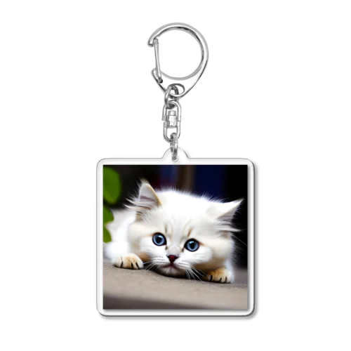 猫の安らぎ Acrylic Key Chain