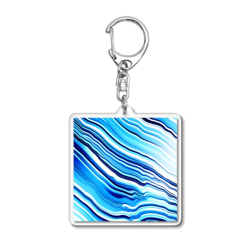 ガラスのさざ波 Acrylic Key Chain