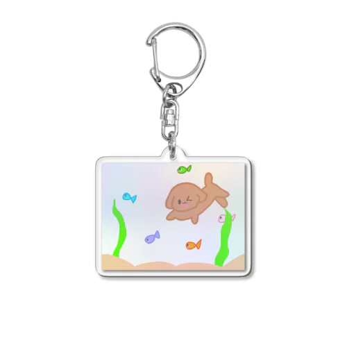 トイプードルのらいくん Acrylic Key Chain