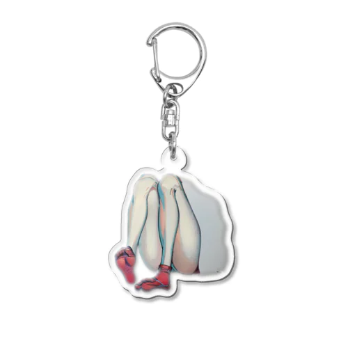 綺麗な脚のあの子 Acrylic Key Chain