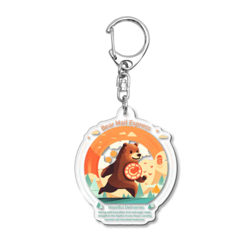 クマメール便 Acrylic Key Chain