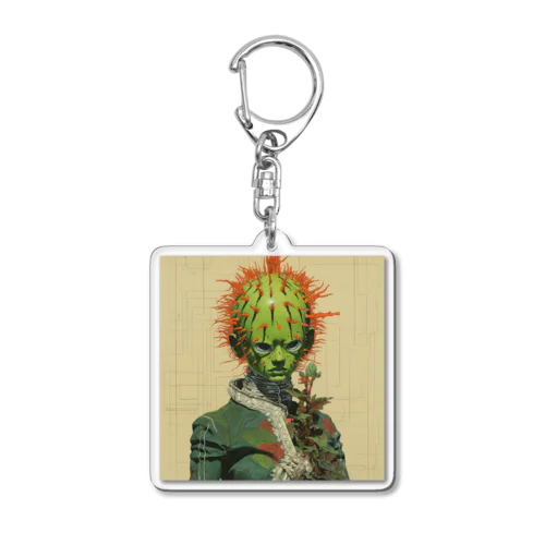 Cactus - Man 1 Acrylic Key Chain