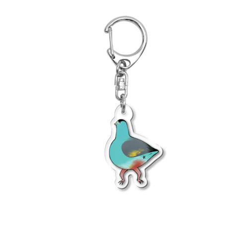 キビタイヒスイインコ Acrylic Key Chain