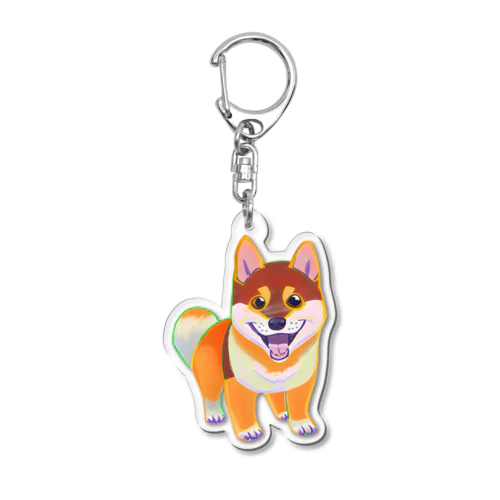 しば犬　ポチ公 Acrylic Key Chain