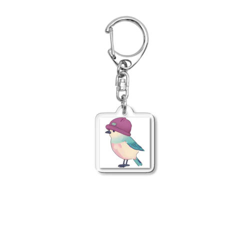 かわいい鳥のイラストグッズ Acrylic Key Chain