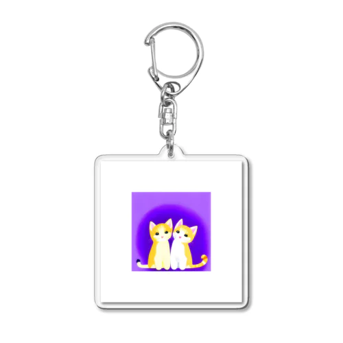 仲良し小猫ミィ&トム Acrylic Key Chain