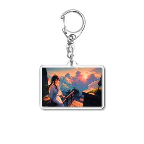 Twilight Journey　〜黄昏に染まる世界の旅〜　No.3「スカイガーデン」 Acrylic Key Chain