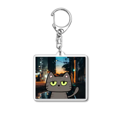 お前のねこになってニャらなくもないシリーズ　キジトラ Acrylic Key Chain