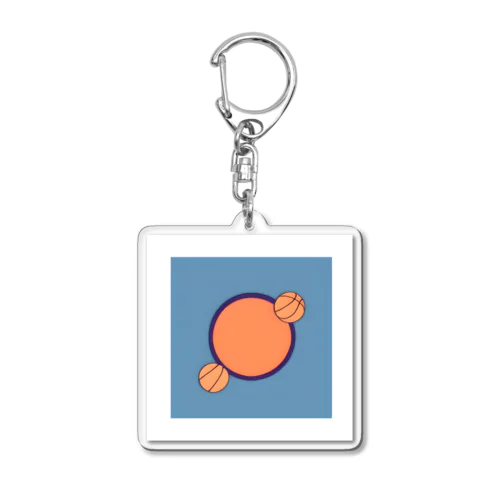 シンプルiscool!バスケボール Acrylic Key Chain