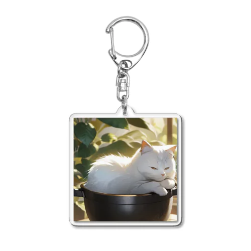 ねこ鍋 Acrylic Key Chain