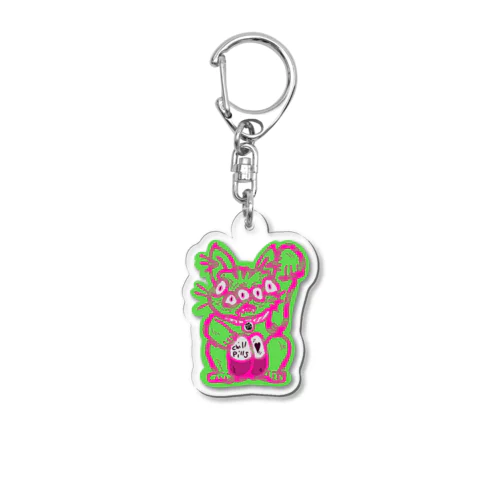 お薬招き猫 Acrylic Key Chain