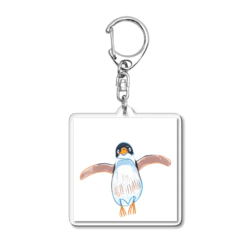 空飛ぶペンギン Acrylic Key Chain