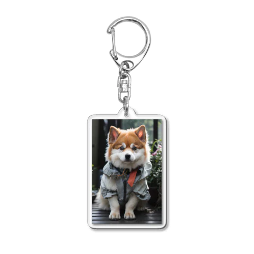 おしゃれな犬 Acrylic Key Chain