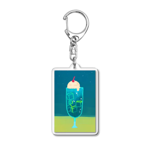 海のメロンソーダ Acrylic Key Chain