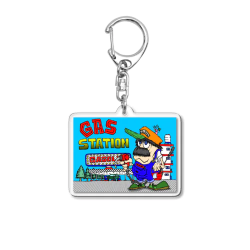 GAS STATION Acrylic Key Chain