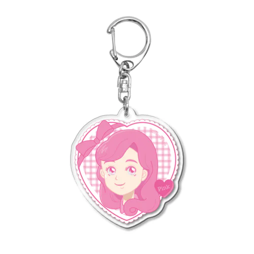 ピンクちゃん Acrylic Key Chain