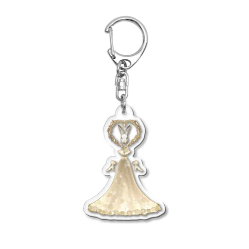 lapin - robe Acrylic Key Chain