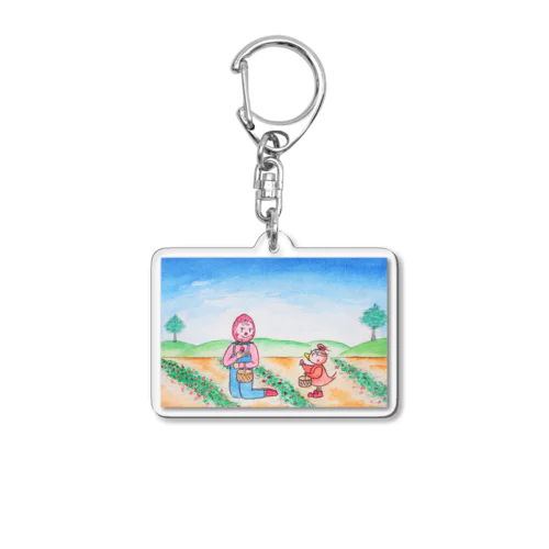 ファンタジー物語ピピのつばさ　(ピピとイチゴちゃん) Acrylic Key Chain