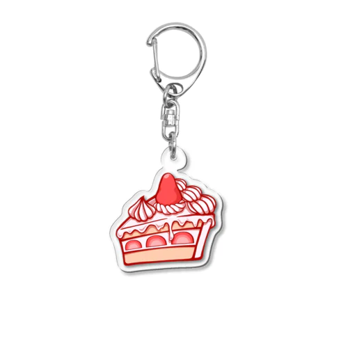 いちごのショートケーキ Acrylic Key Chain