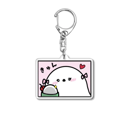 メロンクリームソーダにきゅん Acrylic Key Chain